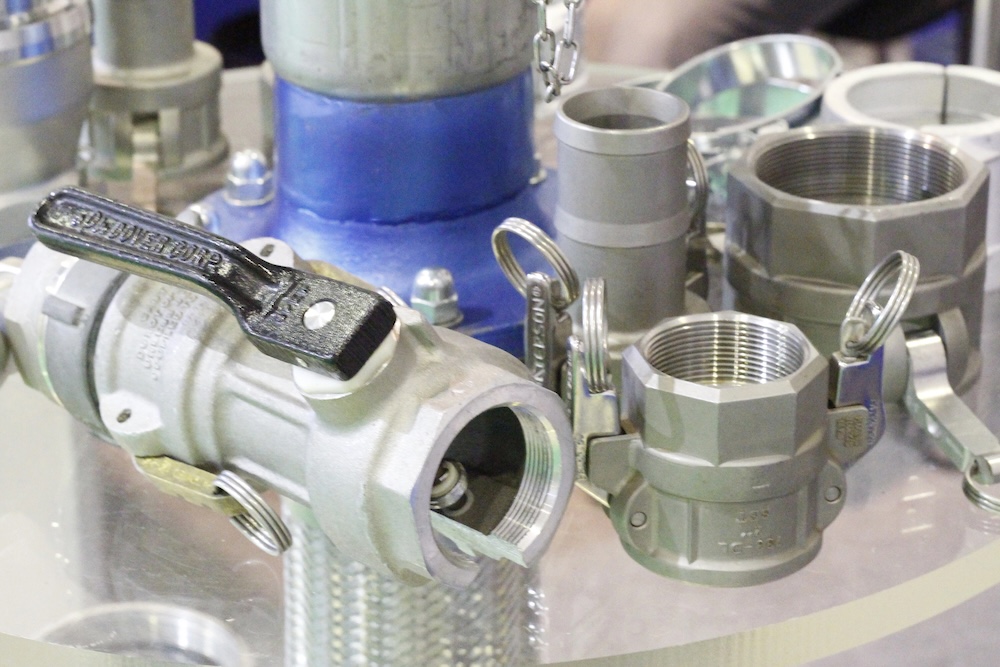 iron cast valves, machined, and coated